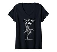 Donna Plie Chasse Let Go - Ballerina Minimalista Maglietta con Collo a V