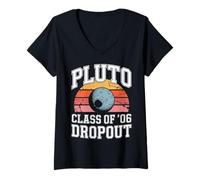 Donna Plutone Class of 2006 Dropout STEM Science Gift Maglietta con Collo a V