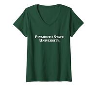 Donna Plymouth State University Panthers Word Mark Maglietta con Collo a V