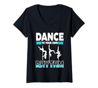 Donna Pole Dance Polerina Maglietta con Collo a V