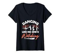 Donna Pole Dance Polerina Maglietta con Collo a V