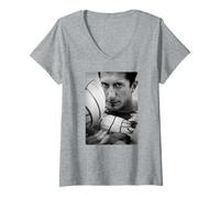 Donna Polo Bradley Schumacher con medaglia d'oro Michael Grecco Maglietta con Collo a V