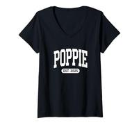 Donna Poppie Est 2025 Nuovo regalo promosso per la prima volta per la festa del papà Maglietta con Collo a V