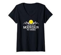 Donna Portami in Montagna a Fare Escursioni Avventura Maglietta con Collo a V