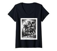 Donna Portatore del Serpente dell'Abisso Maglietta con Collo a V