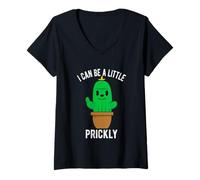Donna Posso Essere Un po 'spinoso | Funny Cactus Maglietta con Collo a V