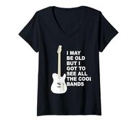 Donna Posso Essere Vecchio ma Ho Avuto Modo di Vedere Tutte Le Band fantastiche Maglietta con Collo a V