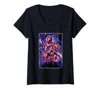 Donna Poster Marvel Avengers: Endgame Movie Maglietta con Collo a V