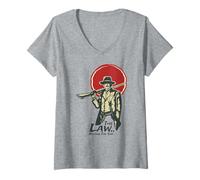 Donna Poster Western Hero La Legge Dietro Il Seme Maglietta con Collo a V