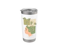 Donna Pothos Pianta Giardinaggio Botanica Giardino Donne Bicchiere termico in acciaio inox doppia parete