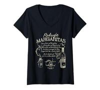 Donna Practical Magic Midnight Margaritas Maglietta con Collo a V
