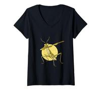 Donna Praying Mantis Dab, Perfetto per Gli Appassionati di Insetti Maglietta con Collo a V