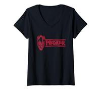 Donna Predator: Badlands Dek's Mask And Logo Official Movie Maglietta con Collo a V