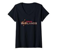 Donna Predator: Badlands Official Movie Logo Maglietta con Collo a V
