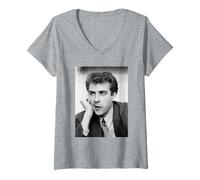 Donna Presentatore Jonathan Ross Chat Show 1987 Maglietta con Collo a V