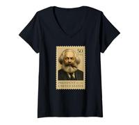 Donna Presidente degli Stati Uniti, Karl Marx Maglietta con Collo a V
