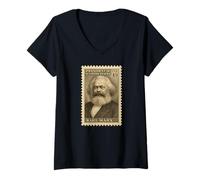 Donna Presidente degli Stati Uniti, Karl Marx Maglietta con Collo a V