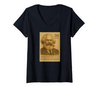 Donna Presidente degli Stati Uniti, Karl Marx Maglietta con Collo a V