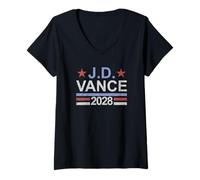 Donna Presidente Vance 2028 J.D. Vance '28 Vintage Vote Vance 2028 Maglietta con Collo a V