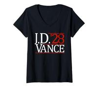 Donna Presidente Vance 2028 J.D. Vance '28 Vote Vance 2028 Maglietta con Collo a V