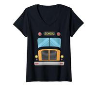 Donna Pretend I'm a School Bus - Divertente costume di Halloween pigro Maglietta con Collo a V
