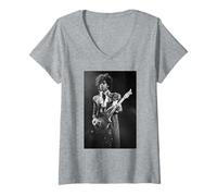 Donna Prince Guitar Purple Rain Tour dal Vivo 1984 Maglietta con Collo a V