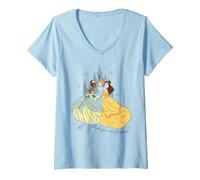 Donna Princess Take To The Castle Maglietta con Collo a V