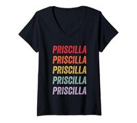 Donna Priscilla Maglietta con Collo a V