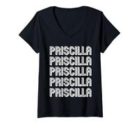 Donna Priscilla Maglietta con Collo a V