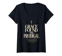 Donna Prodigo restituito Prodigo No More Returned To Faith Maglietta con Collo a V
