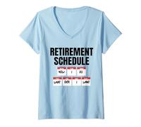 Donna Programma pensionistico: Ora Faccio Quello Che Voglio Maglietta con Collo a V