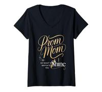 Donna Prom Parent Prom Prom School Prom Night Maglietta con Collo a V