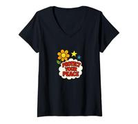 Donna Promemoria Spirituale per Proteggere la Tua Pace Maglietta con Collo a V