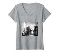 Donna Prossima Fermata Manhattan Maglietta con Collo a V