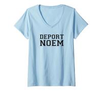 Donna Proteggere gli immigrati Habeas Corpus Deport Noem Maglietta con Collo a V
