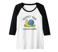 Donna Proteggi la Tua Salute mentale Maglia con Maniche Raglan