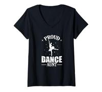 Donna Proud Dance Aunt Ballet Star Maglietta con Collo a V