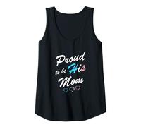 Donna Proud To Be His Mom Transgender Pride Flag Trans Figlo Canotta