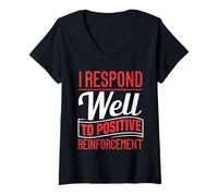 Donna Psicologo Psicologia Divertente Maglietta con Collo a V