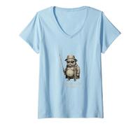 Donna Pug Humor Humor TWAS The Carbs M'Lord Divertente Fantascienza Strano Strano Maglietta con Collo a V