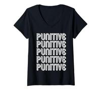 Donna Punitiva Maglietta con Collo a V