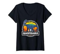 Donna Quaesitosaurus Dinosaur Prehistoric Dinosaurs Lover Maglietta con Collo a V