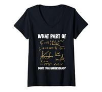 Donna Quale parte di non capisci la matematica Maglietta con Collo a V