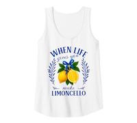 Donna Quando la vita ti dà limoni fare Limoncello Amalfi Italia Canotta