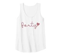 Donna Quaranta 40 Carini per Le Donne per Il Suo 40esimo Canotta