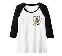 Donna Queen & Ace of Clubs 21 ° Compleanno ventuno Anni Maglia con Maniche Raglan