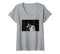 Donna Queen Freddie Mercury dal Vivo al NEC Arena The Game Tour 1980 Maglietta con Collo a V
