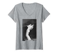 Donna Queen Freddie Mercury Live Wembley Stadium per Magic Tour Maglietta con Collo a V