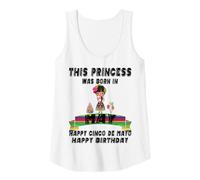 Donna Questa Principessa è Nata a Maggio Orgogliosa Messicana Kid Sister Girl Canotta