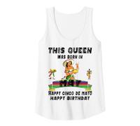 Donna Questa Regina è Nata a Maggio Orgogliosa Mamma Messicana Mamma Zia Mamma Canotta